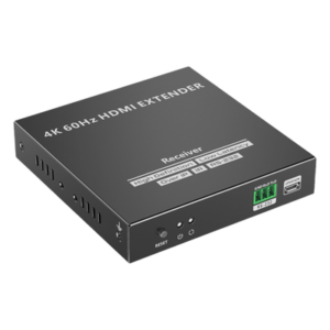Receptor HDMI IP / 4K UHD @60Hz / 18 Gbps / Cat 6/6a/7 hasta 120 m (393.7 ft) / HDCP 2.2 / IR 20-60 kHz