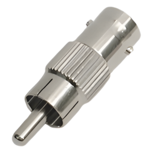 Adaptador en Línea / 75 Ohm / BNC Hembra a RCA Macho / 9.6 mm x 34 mm / 0.31 ft x 0.11 ft