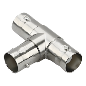 Adaptador Coaxial en T / Triple BNC Hembra / 75 Ohm / Níquel-Oro-PTFE / 14.5 x 23.7 x 33.0 mm