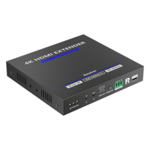 Receptor HDMI IP / 4K@60Hz / Cero Latencia / Extensión 100 m (328.1 ft) / Cat 6/6a/7 / Audio 7.1 / IR Bidireccional / ARC / HDMI Loop Out