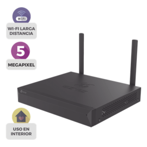 NVR Inalámbrico IP / 8 Canales / 5 Megapixel (3K) / Wi-Fi 100 m (328 ft) / HDMI y VGA / H.265 / 8 TB