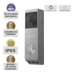Videoportero IP de Batería / Dual Cámara 3 MP + 2 MP / Panel Solar 1.2W / IR 6 m (19.7 ft) / IP65 / Audio Bidireccional / Wi-Fi