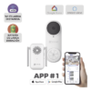 Videoportero Wi-Fi / 3 Megapixel / Ángulo 176° / Batería 5200 mAh / IP65 / Detección PIR 5 m (16.4 ft) / Audio Bidireccional