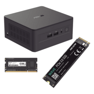 Kit Mini PC Barebone / Core i5-1340P 13 Gen / 16 GB DDR4 / 512 GB NVMe SSD / WiFi 6 / 2.5 GbE / 4 Monitores