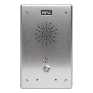 Intercomunicador IP / 2 Líneas SIP / 2 Relevadores / PoE 802.3af / Anti-Vandálico IP65 e IK10 / -40°C a 70°C