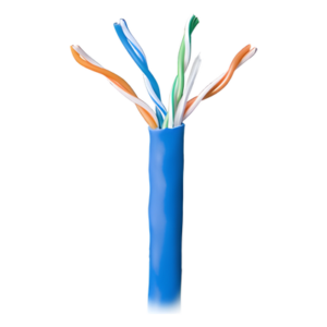 Bobina de Cable Par Trenzado / CAT 5e / CMR / 305m (1000 pies) / 4 Pares / Cobre Sólido AWG 24 / Azul / -20°C a 75°C