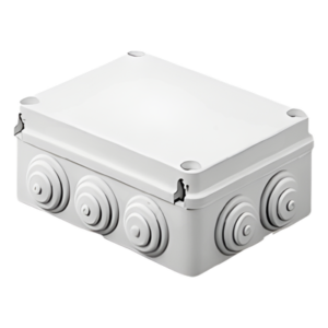 Caja de Derivación / PVC Auto-extinguible Libre de Halógenos / IP55 / IK08 / 10 Entradas / 190 x 140 x 70 mm / -24°C a 60°C