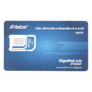 SIM de Datos / 6 GB Mensual / 12 Meses de Servicio / 3G/4G / Roaming EE.UU. y Canadá