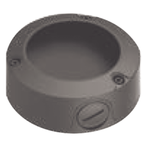 Caja de Conexión para Cámara Bala / Conducto Pasacables Ø 125.6 x 45 mm / 2 Entradas Integradas / Color Gris Oscuro / Compatible con 24 Modelos Wisenet