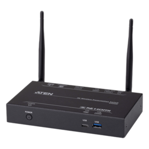 Switch de Presentaciones Inalámbrico / 4K UHD 30 Hz / VGA 1080p / Multivista 2 Fuentes / PoE / Control USB Posterior