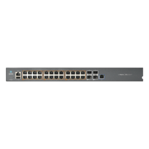 Switch Capa 3 / 28 Puertos / 24 PoE Gigabit 802.3af/at / 4 SFP+ / 128 Gbps / Administración en la Nube