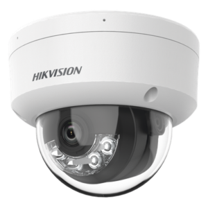 Cámara Domo IP / 4 Megapixel / Dual Light 30 m (98.4 ft) / Lente 2.8 mm / 109° FOV / IK08 / IP67 / PoE