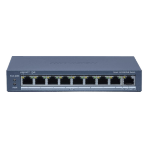 Switch PoE+ Monitoreable / 8 Puertos 10/100 Mbps / 1 Puerto Gigabit Uplink / 60 W / Alcance Extendido 300 m (984.3 ft) / Gestión en Nube
