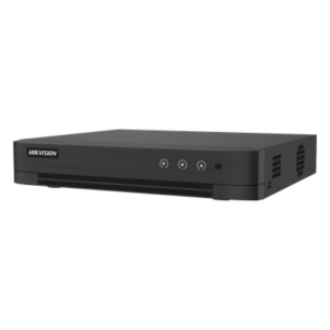 DVR Híbrido / 16 Canales TURBOHD + 8 Canales IP / 3K Lite 2560x1440 / Audio Bidireccional por Coaxitron / AcuSense / H.265+ / 1 Bahía HDD hasta 10 TB / Salida Full HD
