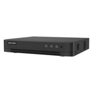 DVR Híbrido / 8 Canales TURBOHD + 4 Canales IP / 3K Lite 2560x1440 / H.265+ / Audio Bidireccional Coaxitron / AcuSense IA / 1 Bahía HDD hasta 10 TB / Salida Full HD