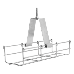 Soporte de Techo para Charola / 100 mm / Tipo Péndulo / Acero Calibre 14 / Electro Zinc / Falso Plafón