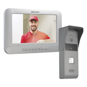 Kit de Videoportero Analógico / Pantalla LCD 7" / Resolución 800x400 / Cámara Pinhole 720x576 @ 30 fps / Ángulo 98° / IP65 / Expandible 3 Monitores y 2 Frentes de Calle