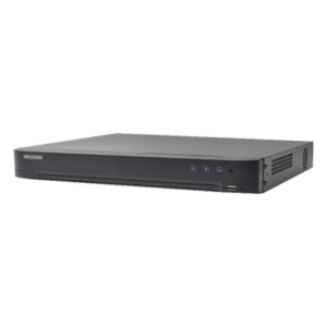 DVR Pentahíbrido / 32 Canales TurboHD + 8 Canales IP / 5 Megapixel Lite / Reconocimiento Facial 4 Canales / Audio Bidireccional Coaxitron / 2 Bahías HDD hasta 12 TB / H.265+ / Salida Full HD