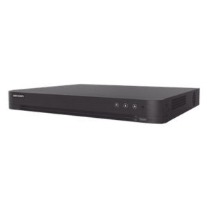 DVR 32 Canales TurboHD + 2 Canales IP / 2 Megapixel 1080p Lite / AcuSense IA / Audio por Coaxitron / H.265+ / Salida Full HD / 2 Bahías HDD 10TB
