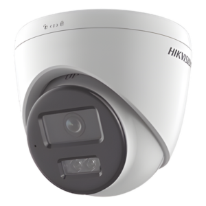 Cámara Turret IP / 6 Megapixel / Dual Light 30 m (98.4 ft) / Lente 2.8 mm / 105° / Micrófono Integrado / IP67 / PoE