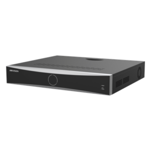 NVR IP / 32 Canales / 12 Megapixel (4K) / 16 Puertos PoE+ / 200W Total / 4 Bahías HDD / Reconocimiento Facial / AcuSense / HDMI 4K / Alarmas I/O