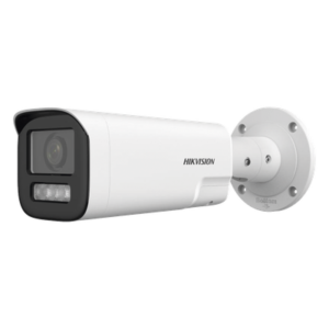 Cámara Bala IP / 4 Megapixel / Dual Light 50 m (164 ft) / Lente Motorizado 2.8-12 mm / Audio Bidireccional / IP67 / PoE / WDR 120 dB