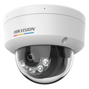 Cámara Domo IP / 2 Megapixel / ColorVu 3.0 / Dual Light 30 m (98.4 ft) / Detección Humanos y Vehículos / IP67 / IK08 / PoE