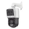 PTZ IP TandemVu / 4 Megapixel + 4 Megapixel / Zoom Óptico 25X / IR 100 m (328.1 ft) + Luz Blanca 30 m (98.4 ft) / DarkFighter / IP67 / PoE+