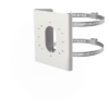 Montaje en Poste para Cámara IP / Acero Inoxidable / Compatible DS-2CD26 / Exterior / Blanco