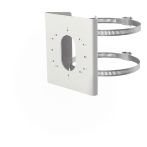 Montaje en Poste para Cámara IP / Acero Inoxidable / Compatible DS-2CD26 / Exterior / Blanco