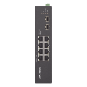 Switch Industrial No Administrable / 8 Puertos Gigabit PoE+ / 2 Puertos SFP / 120 W / 48-57 VCD / 984 Pies de Alcance