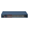 Switch PoE+ / 24 Puertos 10/100 Mbps PoE+ / 2 Puertos Gigabit Uplink / 1 Puerto SFP Uplink / Modo Extendido 300 m (984 pies) / 230 W