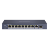 Switch PoE+ / 7 Puertos Gigabit 802.3af/at 30W / 2 Puertos Hi-PoE 90W / 1 Puerto Uplink Gigabit / 1 Puerto SFP / Modo Extendido 300 m (984 pies) / 110 W Total